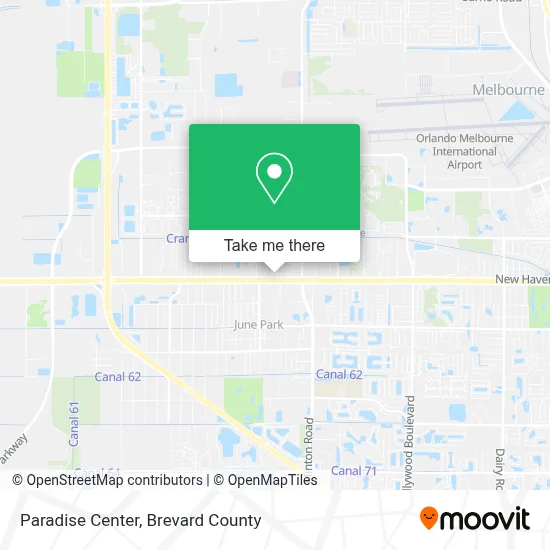 Paradise Center map