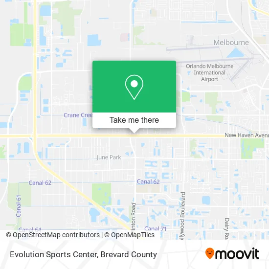 Evolution Sports Center map