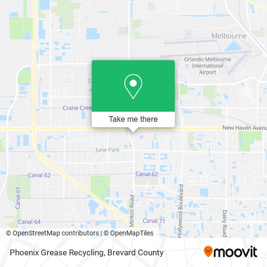 Phoenix Grease Recycling map