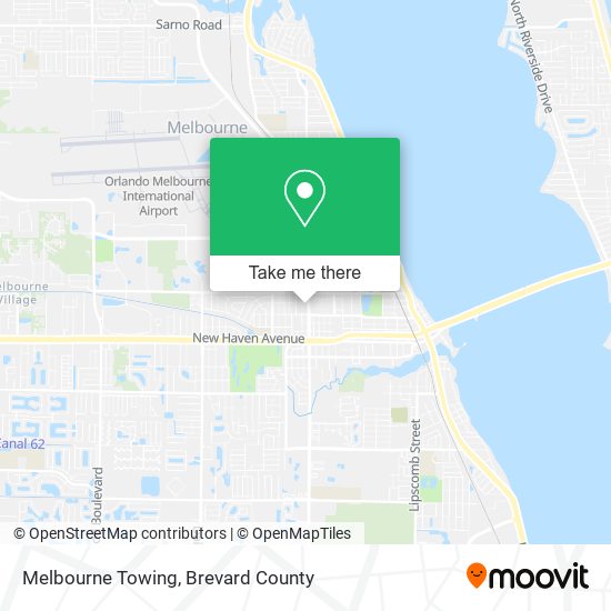 Melbourne Towing map