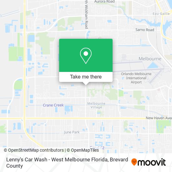 Mapa de Lenny's Car Wash - West Melbourne Florida