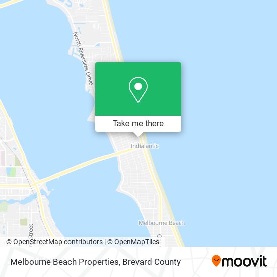 Melbourne Beach Properties map