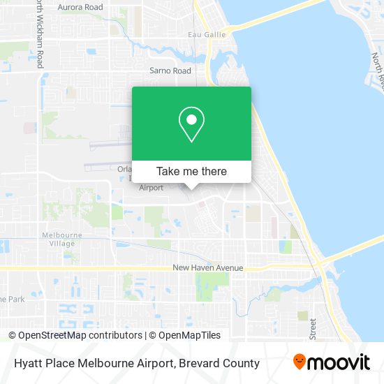 Mapa de Hyatt Place Melbourne Airport