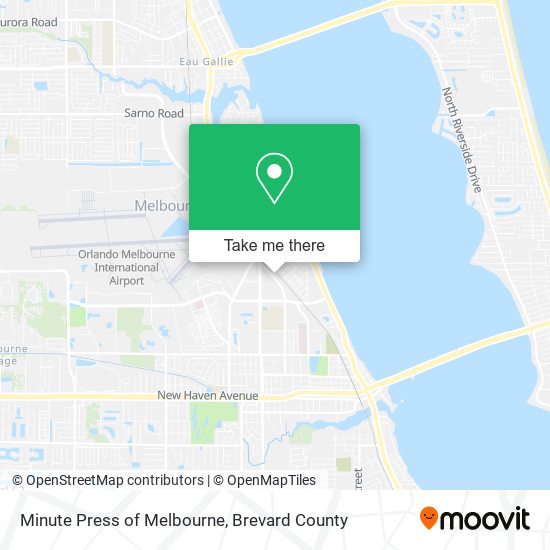 Minute Press of Melbourne map