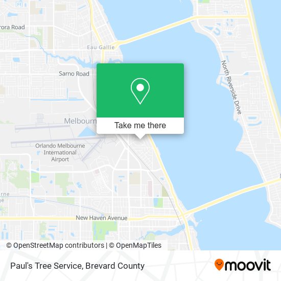 Paul's Tree Service map