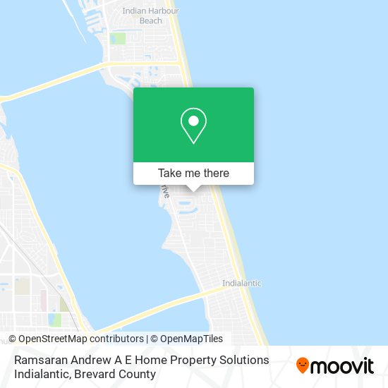 Mapa de Ramsaran Andrew A E Home Property Solutions Indialantic