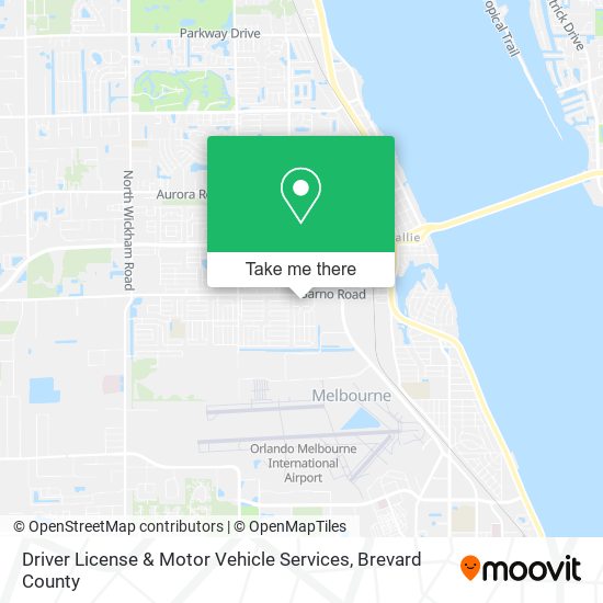 Mapa de Driver License & Motor Vehicle Services