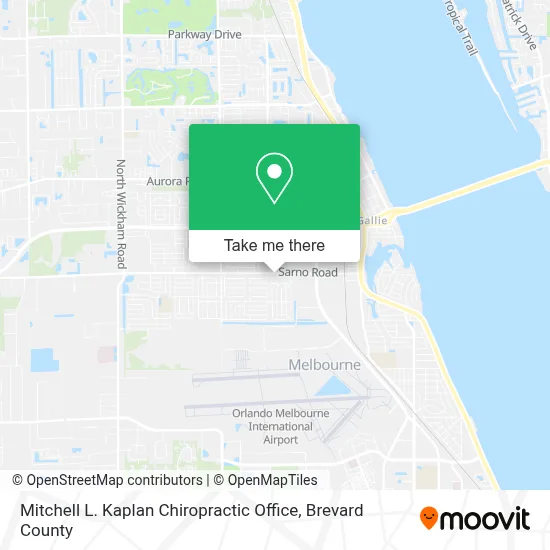 Mitchell L. Kaplan Chiropractic Office map
