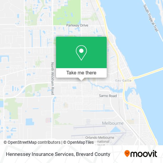 Hennessey Insurance Services map