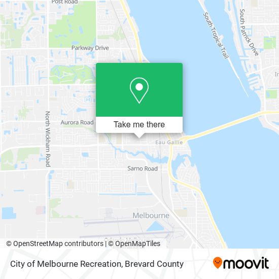 Mapa de City of Melbourne Recreation