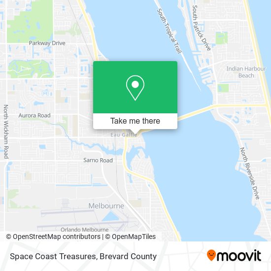 Space Coast Treasures map