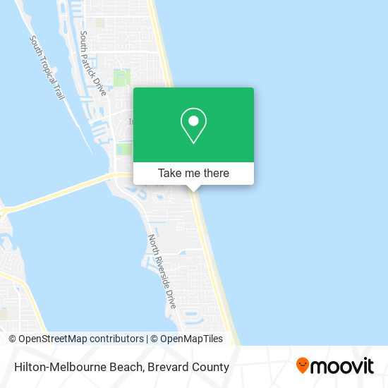 Hilton-Melbourne Beach map