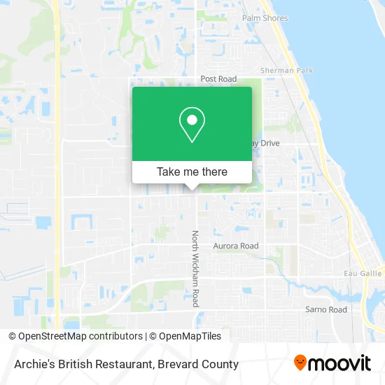 Archie's British Restaurant map