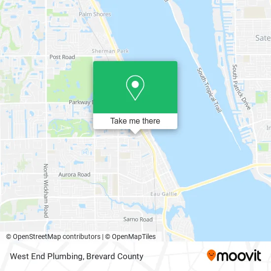 Mapa de West End Plumbing