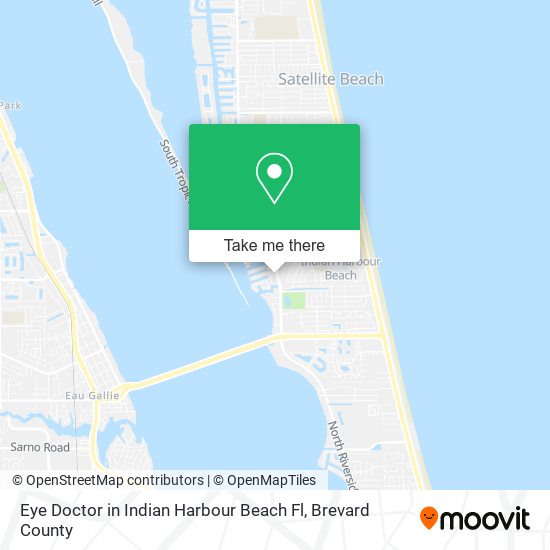 Eye Doctor in Indian Harbour Beach Fl map