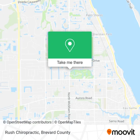 Rush Chiropractic map