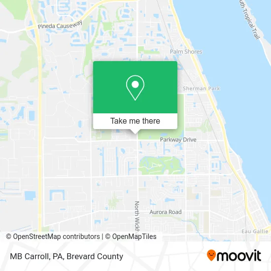MB Carroll, PA map