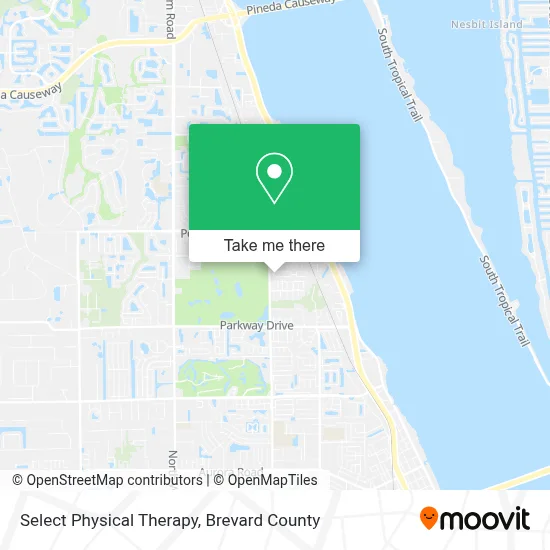 Select Physical Therapy map