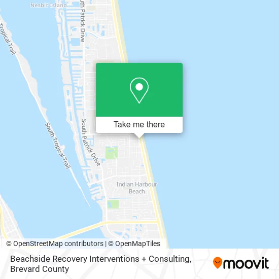 Beachside Recovery Interventions + Consulting map