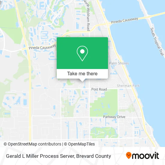 Gerald L Miller Process Server map