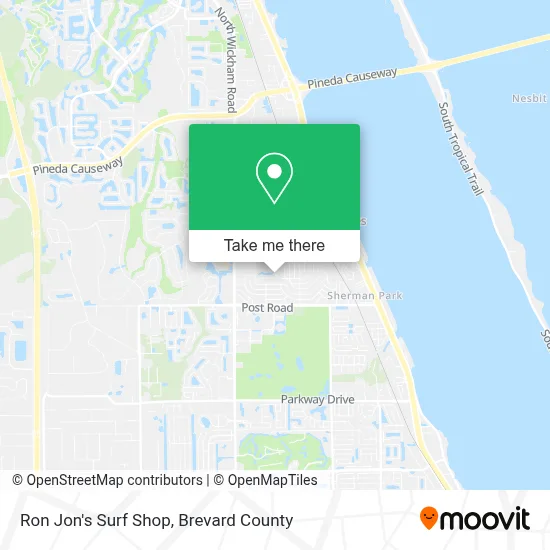 Ron Jon's Surf Shop map