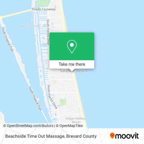 Beachside Time Out Massage map