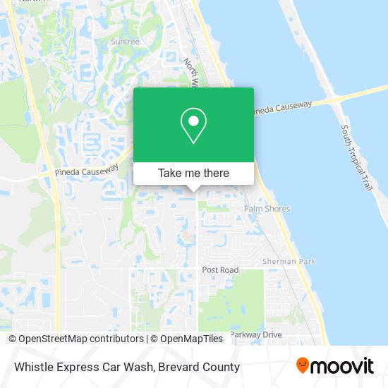 Whistle Express Car Wash map