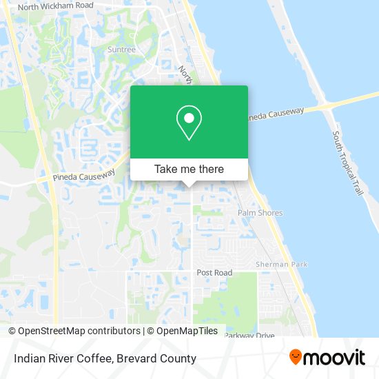 Mapa de Indian River Coffee