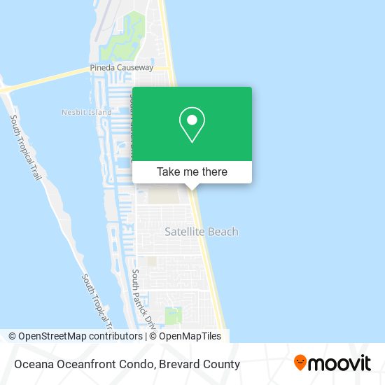 Mapa de Oceana Oceanfront Condo