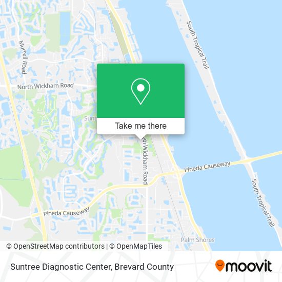 Mapa de Suntree Diagnostic Center