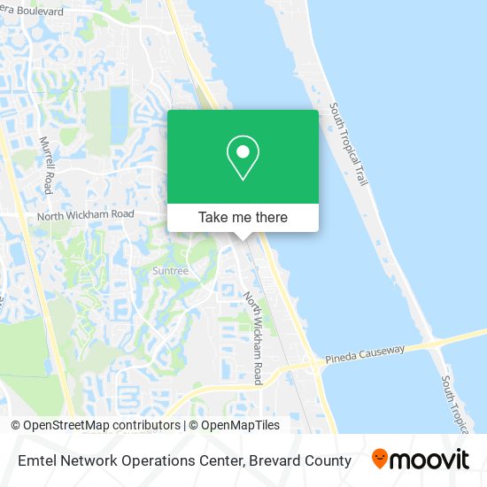 Mapa de Emtel Network Operations Center
