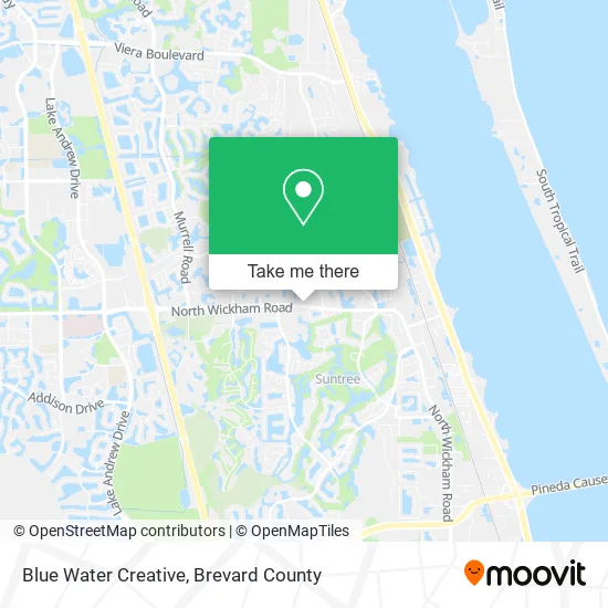 Blue Water Creative map