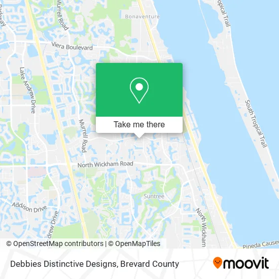 Debbies Distinctive Designs map