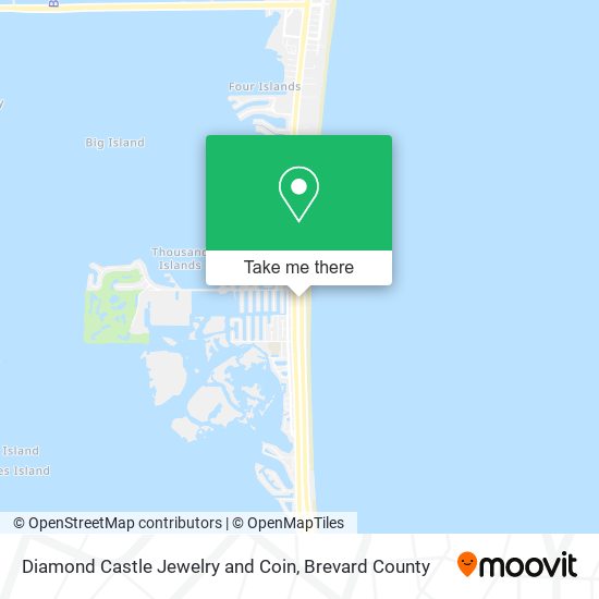 Diamond Castle Jewelry and Coin map