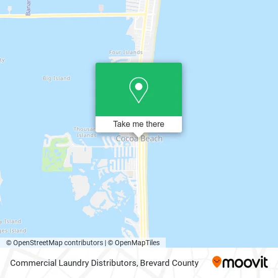 Commercial Laundry Distributors map