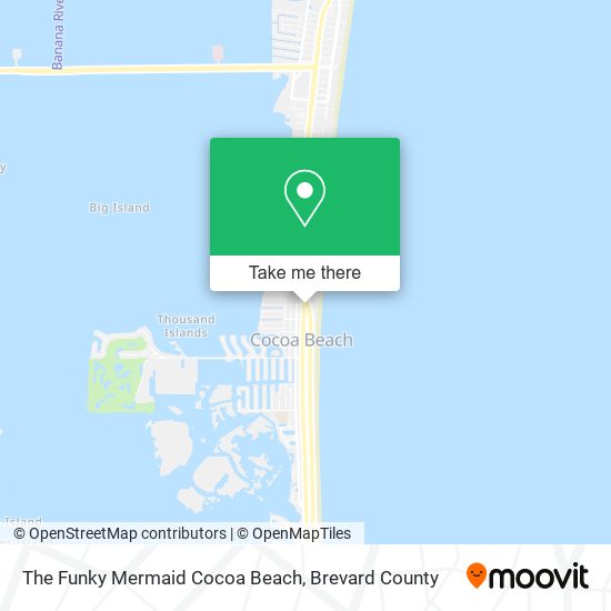 Mapa de The Funky Mermaid Cocoa Beach