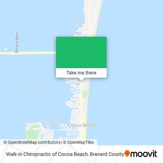 Walk-in Chiropractic of Cocoa Beach map