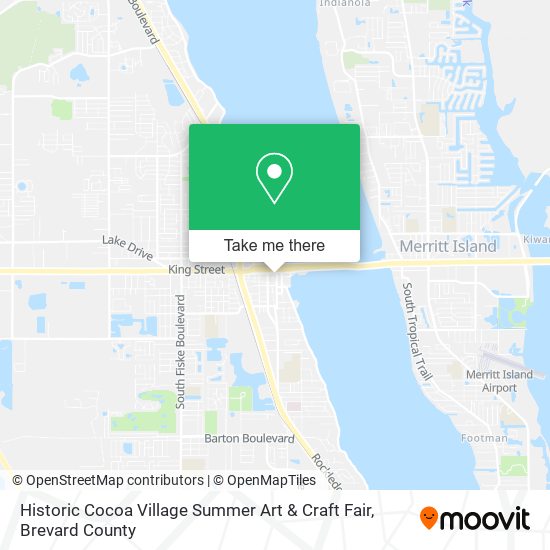 Historic Cocoa Village Summer Art & Craft Fair map