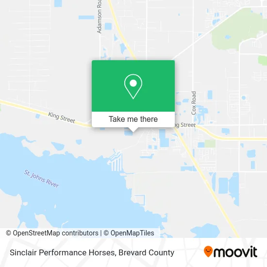 Sinclair Performance Horses map