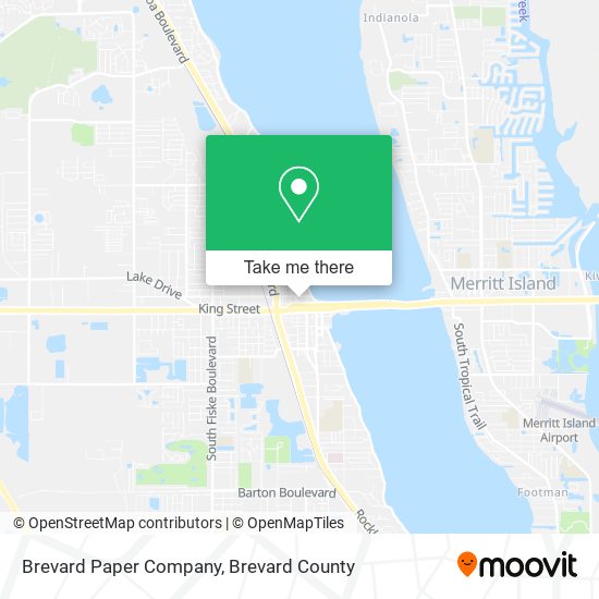 Mapa de Brevard Paper Company