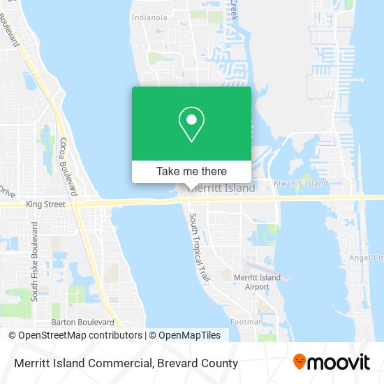 Mapa de Merritt Island Commercial