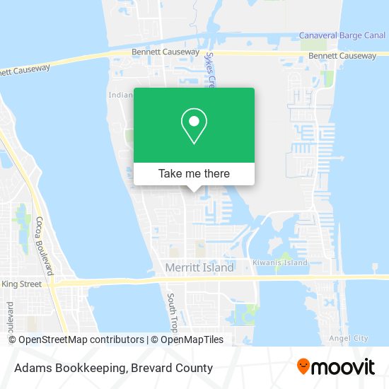 Adams Bookkeeping map