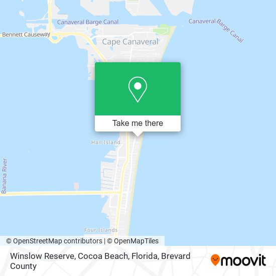 Winslow Reserve, Cocoa Beach, Florida map