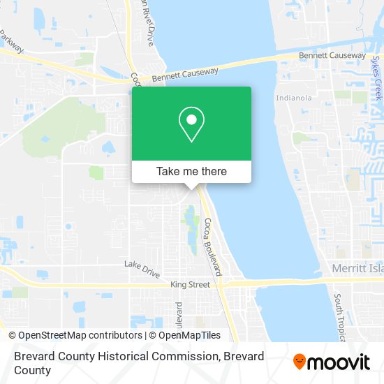 Brevard County Historical Commission map
