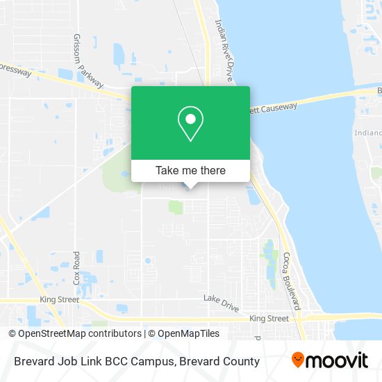 Mapa de Brevard Job Link BCC Campus