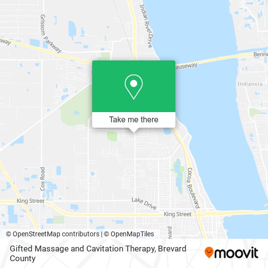 Gifted Massage and Cavitation Therapy map