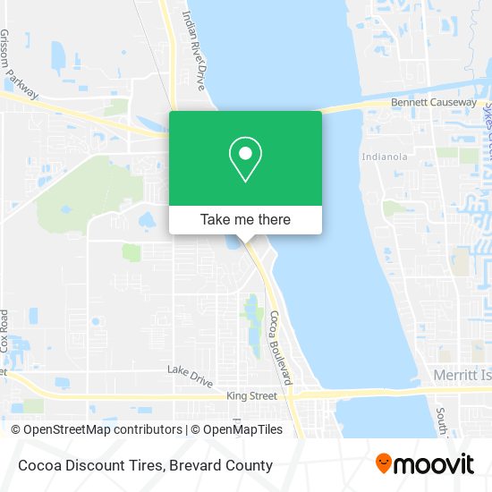 Mapa de Cocoa Discount Tires