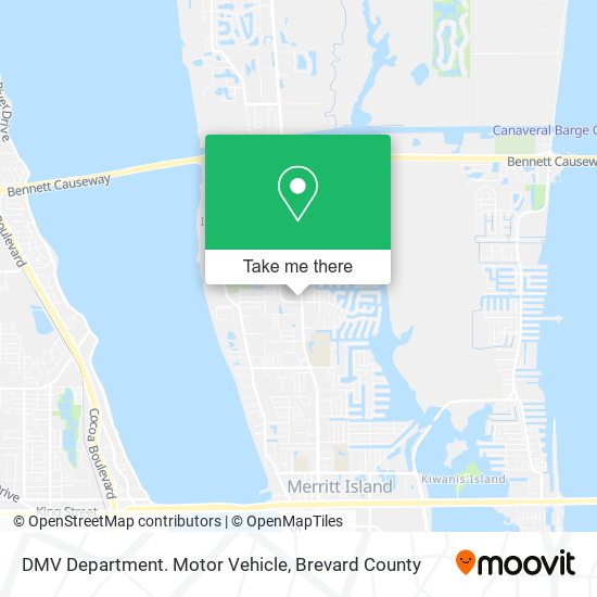 DMV Department. Motor Vehicle map