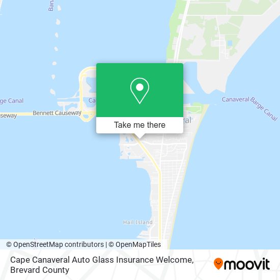 Mapa de Cape Canaveral Auto Glass Insurance Welcome