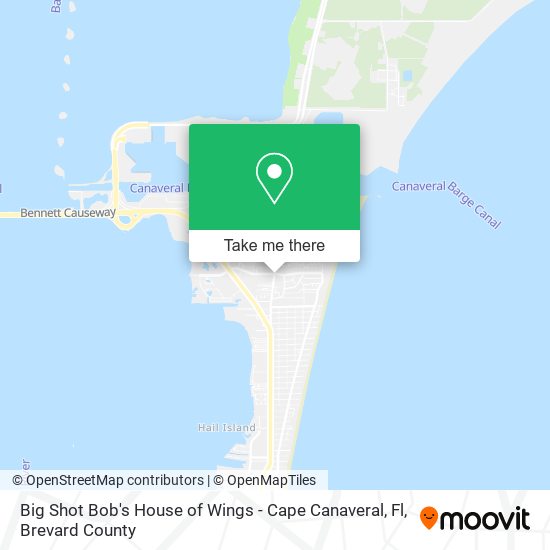 Mapa de Big Shot Bob's House of Wings - Cape Canaveral, Fl